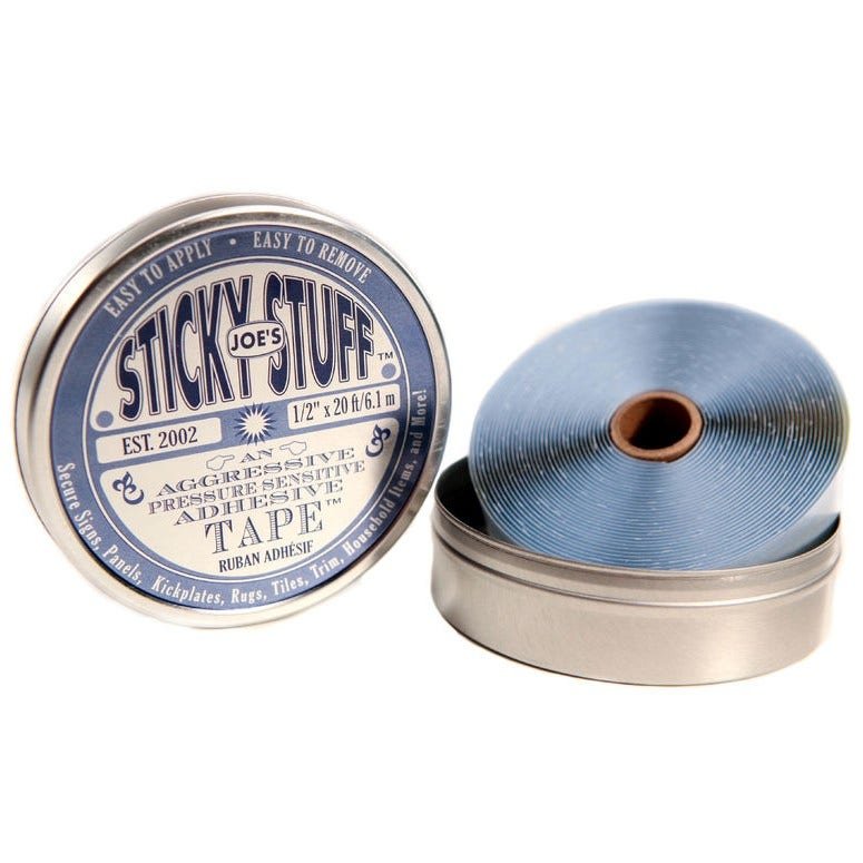 Joe's Sticky Stuff 1/2" Double-Sided Adhesive Tape - Clear Tin